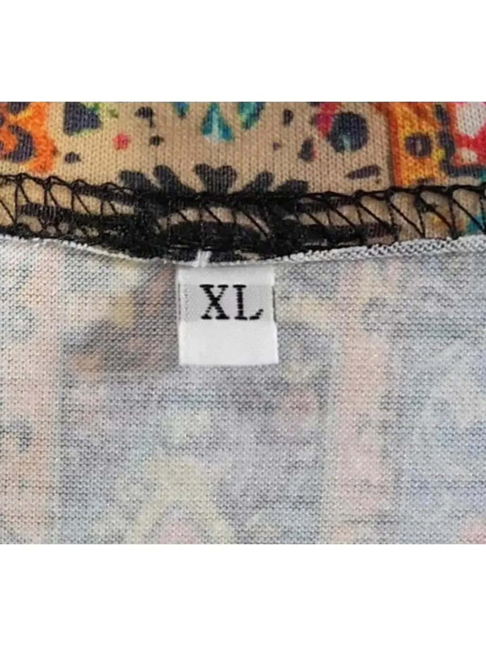 Bohemian Style Open Front Cardigan XL